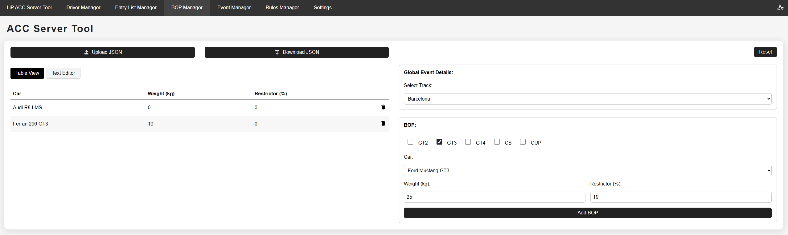 BOP Manager