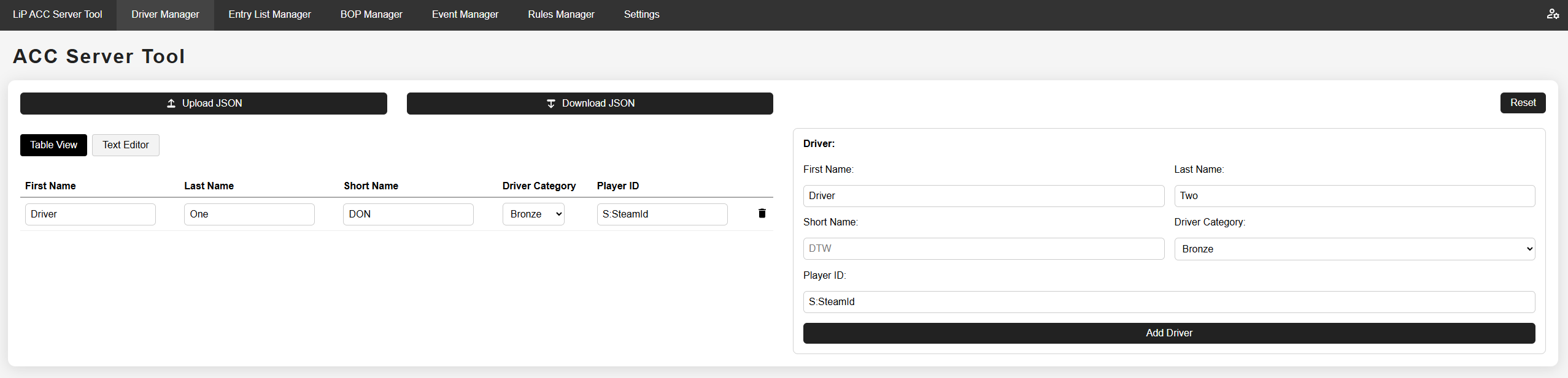 Driver Manager Screenshot
